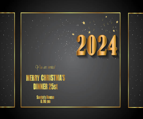 istock 2024 Merry Christmas background banner for your seasonal invitations, festive posters. 1671306617