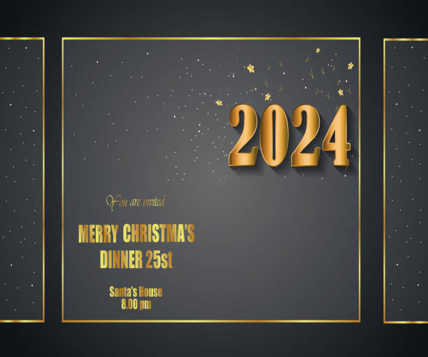 istock 2024 Merry Christmas background banner for your seasonal invitations, festive posters. 1671306620