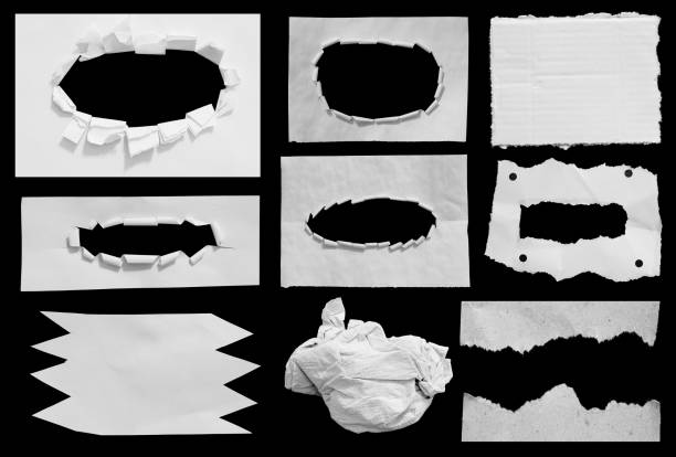istock Set of ripped paper isolated 1671319453