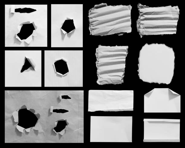 istock Set of ripped paper isolated 1671323152