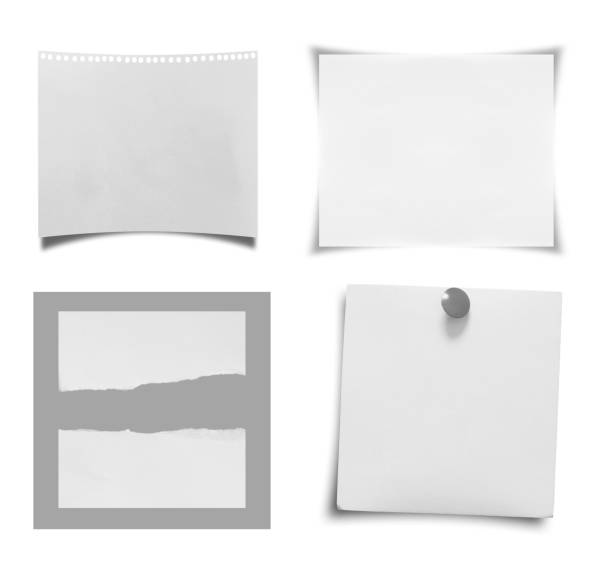 istock Collection of various vintage note rip paper 1671344586