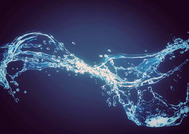 istock 3d illustration of abstract blue waves and splashes 1671353127