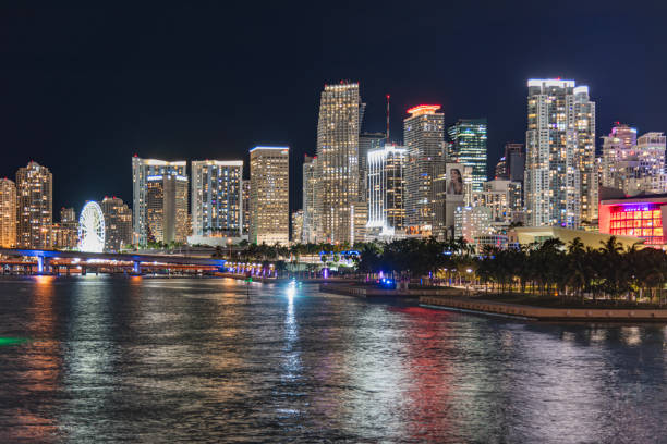 istock Night view of Miami 1671406195