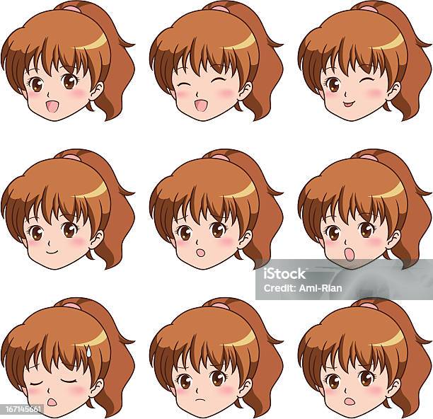 Girlface Stock Illustration - Download Image Now - Adult, Anger, Cartoon