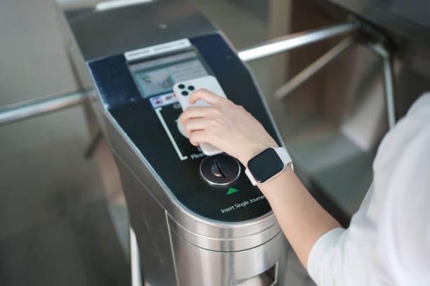 istock Password-free mobile phone payment for public transportation 1671483322