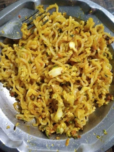 istock The noodles in the plate for the breakfast 1671499350