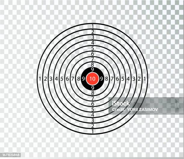 Basic Gun Target Target Life Size Blank Blank Mockup For Shooting From Machine Gun And ...