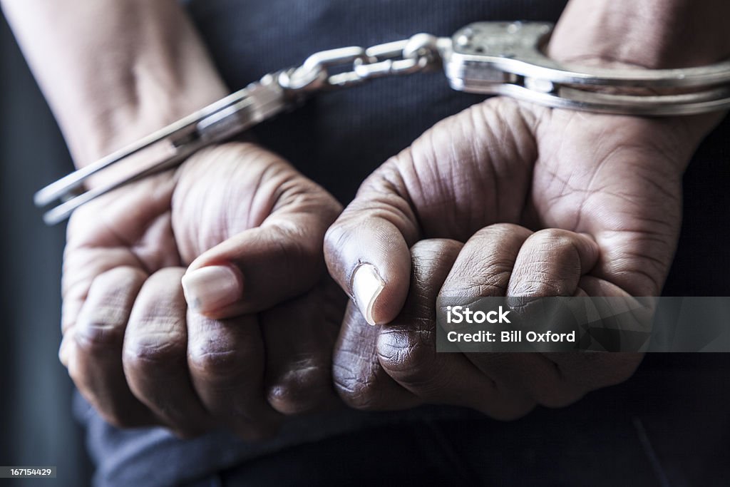 Handcuffed - Lizenzfrei Festnahme Stock-Foto