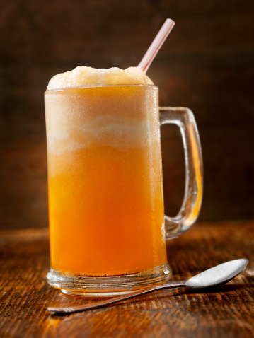An Orange Pop and Vanilla Ice cream Float  - Photographed on Hasselblad H3D2-39mb Camera