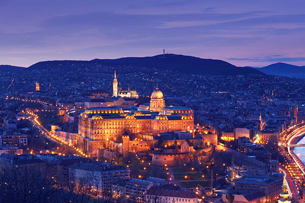 венгерский королевский дворец - royal palace of buda фотографии стоковые фото и изображения