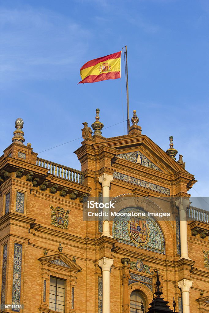 Plaza de España w Sewilli, Hiszpania - Zbiór zdjęć royalty-free (Andaluzja)