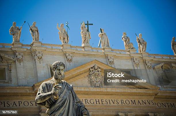 Saint Peterstatue Im Vatikan Stockfoto und mehr Bilder von Petersdom - Petersdom, Peter the Apostle, Vatikan