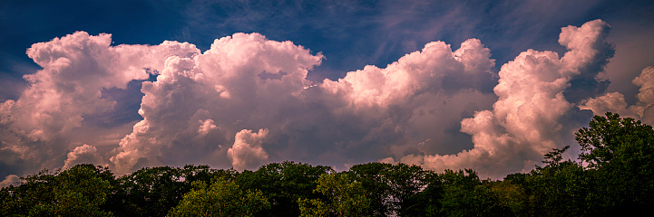 Summer cloudscape over New Haven, Connecticut