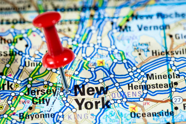 istock US cities on map series: New York, NY 167157270