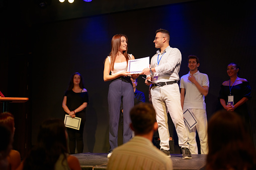 Part of a series: Award Certificate Ceremony on Stage