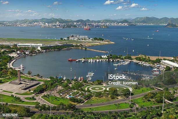 Rio De Janeiro Marina Da Glória Foto de stock y más banco de imágenes de Río de Janeiro - Río de Janeiro, Aeropuerto, Embarcación a motor