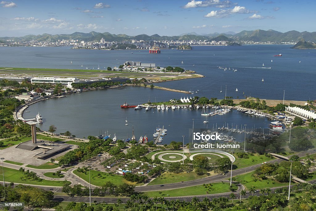 Rio de Janeiro e Marina da Glória - Foto de stock de Rio de Janeiro royalty-free