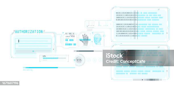Data Decoding Program Interface With Authorization Window Stock ...