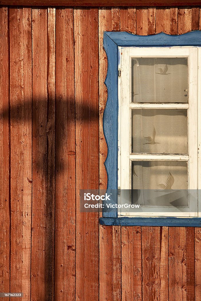 Wand des Hauses mit Fenster - Lizenzfrei Alt Stock-Foto