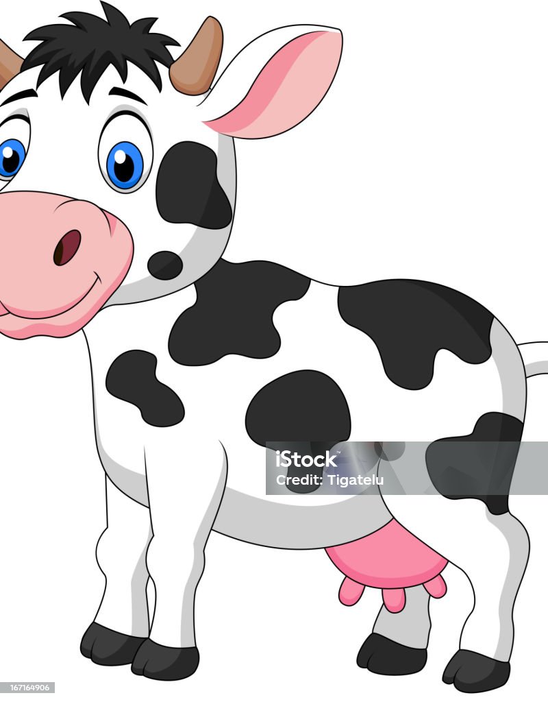 Cute cow cartoon Vector illustration of Cute cow cartoon Cartoon stock vector