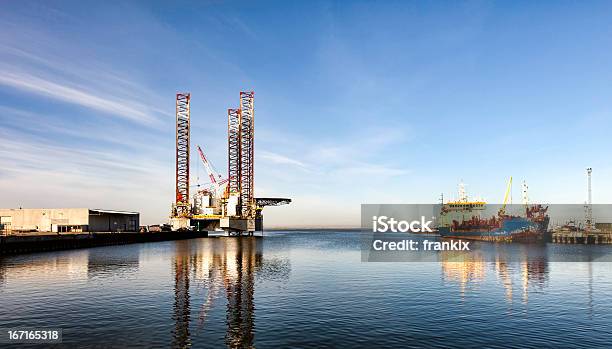 Photo libre de droit de Plateforme De Forage Offshore Port De Esbjerg Danemark banque d'images et plus d'images libres de droit de Esbjerg