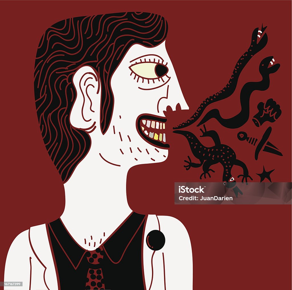 Hummock Rude Word Rude Words Stock Illustration - Download Image Now - Profile View, Open ...
