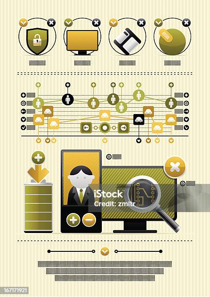 Ilustración de Coloridos Iconos De Infografías Con y más Vectores Libres de Derechos de Analizar - Analizar, Clip Art, Color - Tipo de imagen