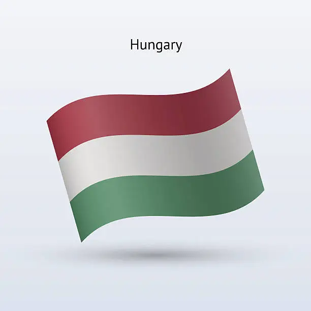 Vector illustration of Hungary Flag