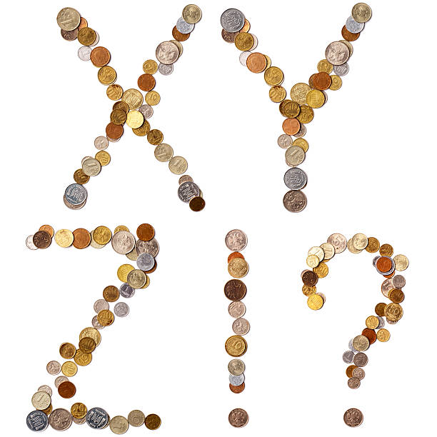 X-Y-Z-!-? alphabet letters from the coins