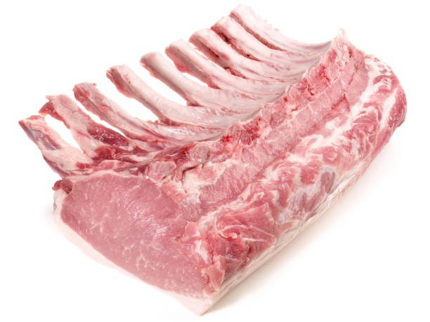 istock Pork Meat - Loin with Bones - Isolated 1671737706