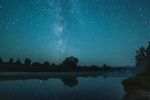 Night starry sky.