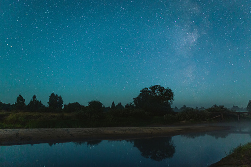 Night starry sky.