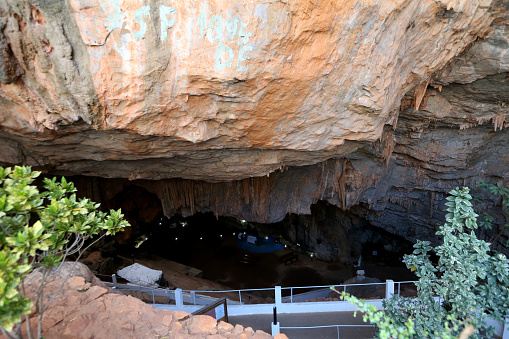 Grotta del Fico  - limestone caves complex, Gulf of Orosei, Gennargentu National Park, Baunei, Sardinia, Italy, 20 May 2019
