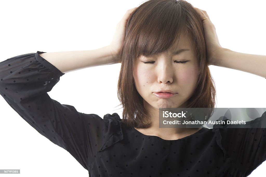 Frustrado mujer asiática - Foto de stock de Adulto libre de derechos