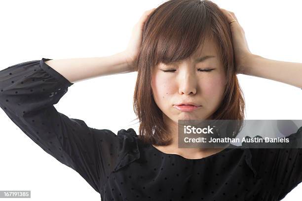 Frustrado Mujer Asiática Foto de stock y más banco de imágenes de Adulto - Adulto, Adulto joven, Alzar los brazos