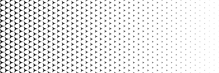 Sharp Triangle Pattern Horizontal Black Halftone Of Three Sharp Triangles Design For Pattern ...