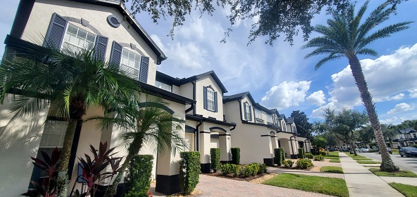 Fort Lauderdale, FL, USA - May 1, 2021: Photo of a single family home in Las Olas Isles neighborhood which is a waterfront upscale subdivision of Broward Dade County