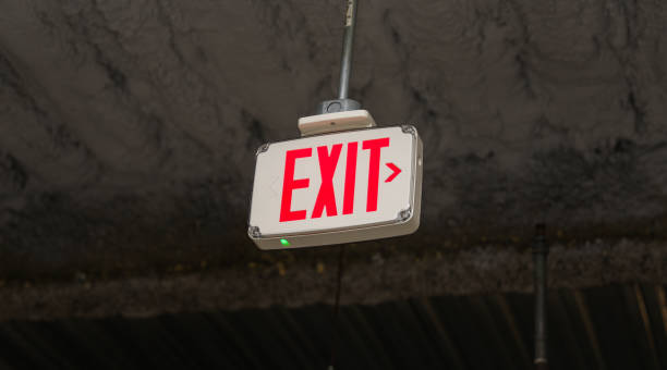 istock exit sign glows brightly, symbolizing safety and guidance in emergency situations in urban environments 1671967077