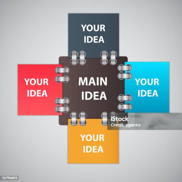 Infografica Modello Business Illustrazione Vettoriale - Immagini vettoriali stock e altre immagini di Affari