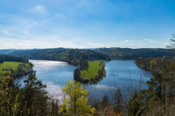 istock landscape with a beautiful lake (aerial) 1671976485