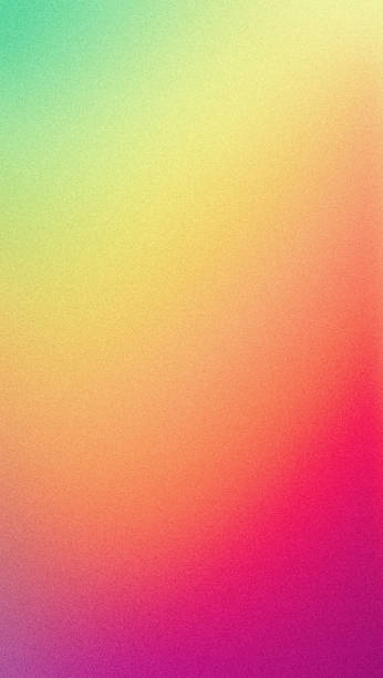 istock Vibrant color gradient vertical background grainy yellow orange green red mobile app banner poster design 1672007598
