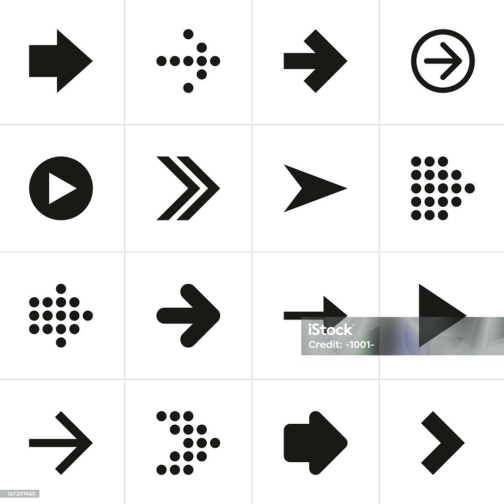 Black arrow Symbol web button einfachen pictogram internet-Schild - Lizenzfrei Designelement Vektorgrafik