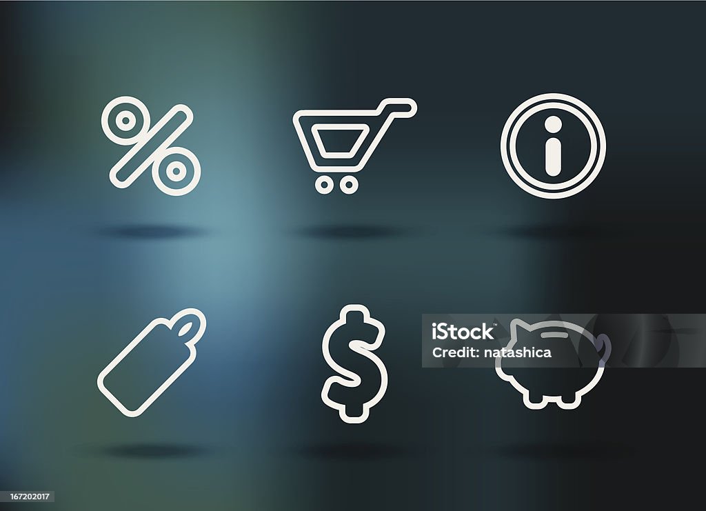 Shopping icons set Shopping icons set isolated on backround Basket stock vector