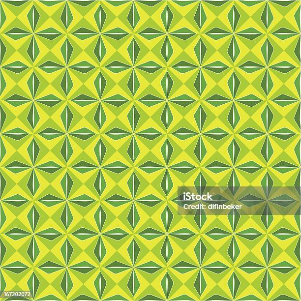 Sfondo Verde Senza Soluzione Di Continuità - Immagini vettoriali stock e altre immagini di Caleidoscopio - Motivo - Caleidoscopio - Motivo, Colore brillante, Disegno