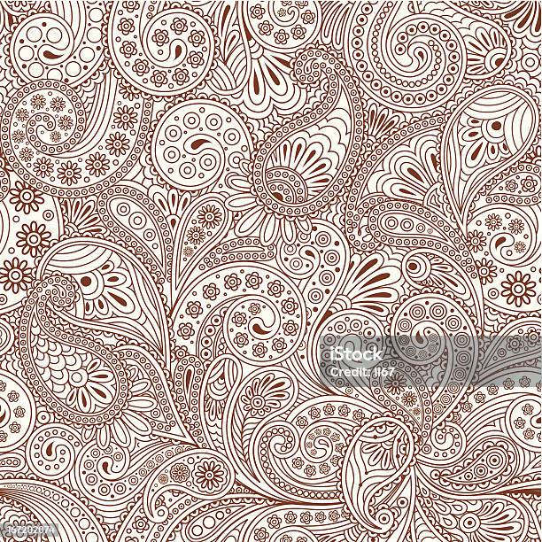 Seamless Pattern With Paisley Stock Illustration - Download Image Now - Paisley Pattern, Pattern, East