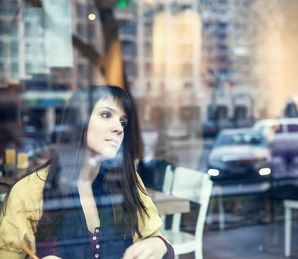 istock Beautiful girl in a cafe 167202294