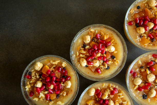 istock Traditional delicious Turkish dessert; Ashura (Asure) 1672036162