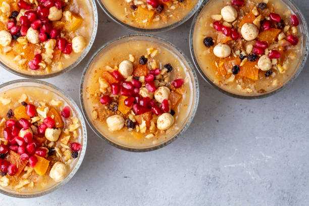 istock Traditional delicious Turkish dessert; Ashura (Asure) 1672047724