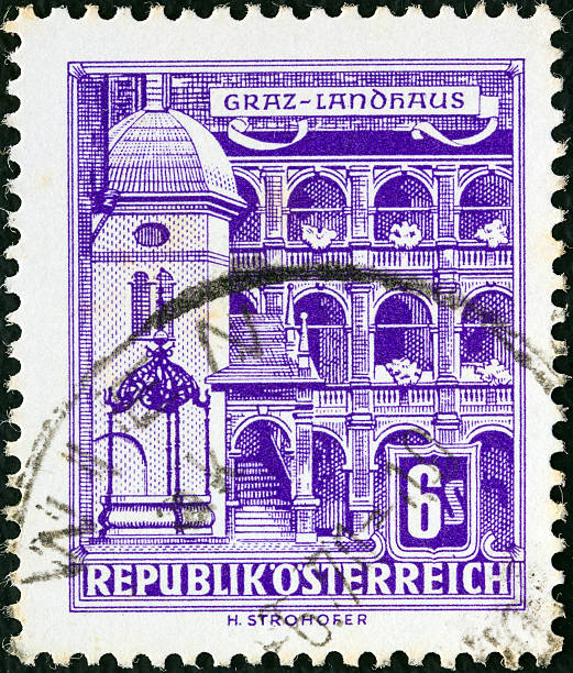istock Austrian stamp shows Graz Town Hall (1957) 167207489