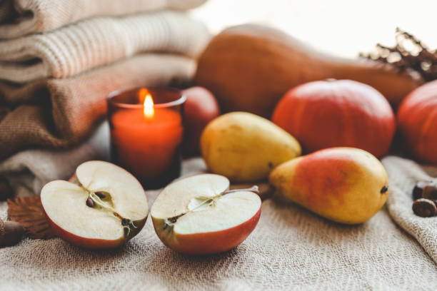 istock Beautiful autumn still life in the home interior 1672090205